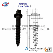 Timber Spike Screw, Railway Fastener Coach Spike